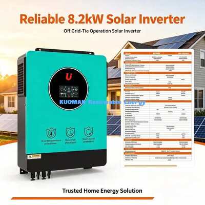 Inversor solar híbrido 8.2KW con conexión a red y fuera de red, onda sinusoidal pura de 48V, cargador solar MPPT