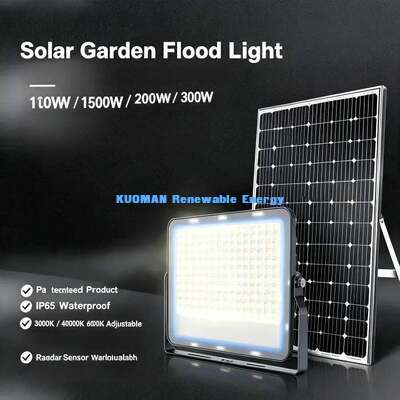 Luz de seguridad solar del patio Opcional IP65 impermeable Villa del patio trasero Luz LED