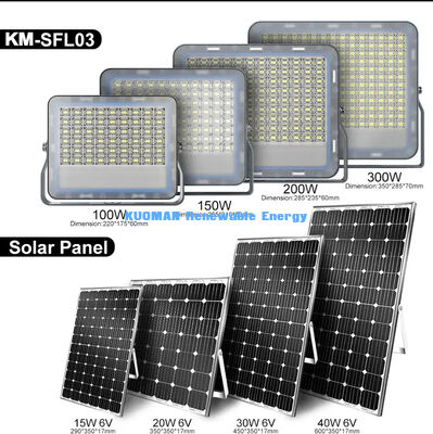 Luz de seguridad solar del patio Opcional IP65 impermeable Villa del patio trasero Luz LED