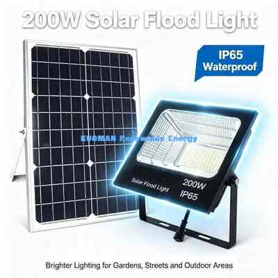 Luz solar de inundación ajustable de 50W-2000W, lámpara de pared opcional con sensor de movimiento para exteriores