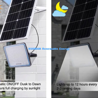 Heavy Duty Solar Outdoor Yard Lights Rain Snow Resistant LED Lighting for Farm Park 