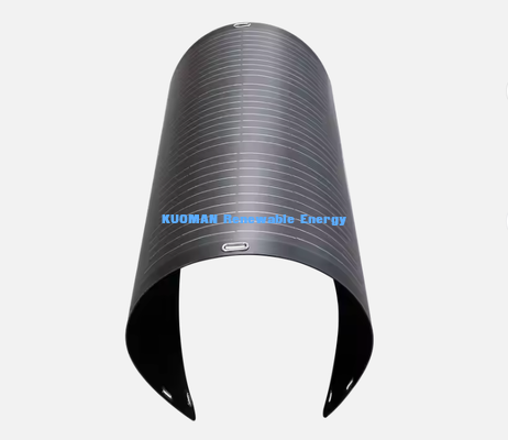Panel solar plegable flexible de 50W, cargador solar de fibra de carbono resistente a 360 ° para balcón de barco de RV
