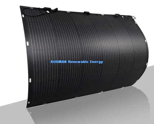 Panel solar flexible enrollable de 50W, energía solar portátil a prueba de intemperie para viajes en RV, paseos en barco y aventuras al aire libre