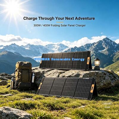 Panel Solar Plegable ETFE de 400W, Energía Solar Portátil Fuera de la Red para la Vida en Autocaravana