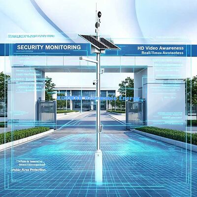 Sistema de llamada de emergencia impermeable con poste inteligente solar, intercomunicador de audio dúplex completo