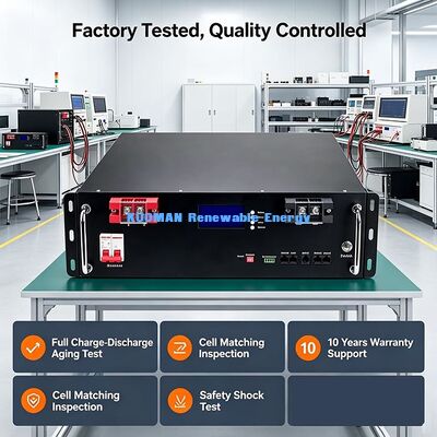 OEM ODM soportado con montaje en bastidor LiFePO4 Batería de marca de la carcasa de la función de personalización