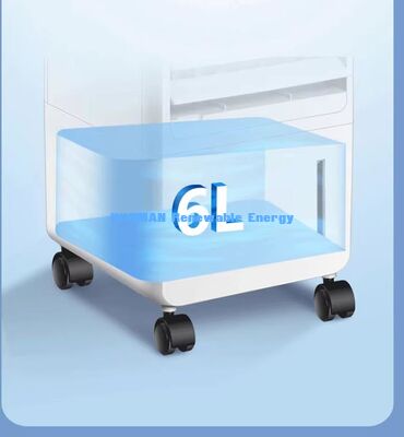 Energy Efficient Evaporative Cooling Fan, 80W Low Consumption Portable Air Cooler 7L Tank